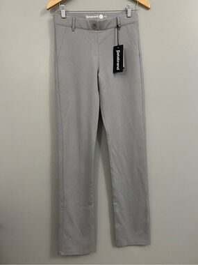 Betabrand Light Gray Slim Dress Pants Size Small Long NWT